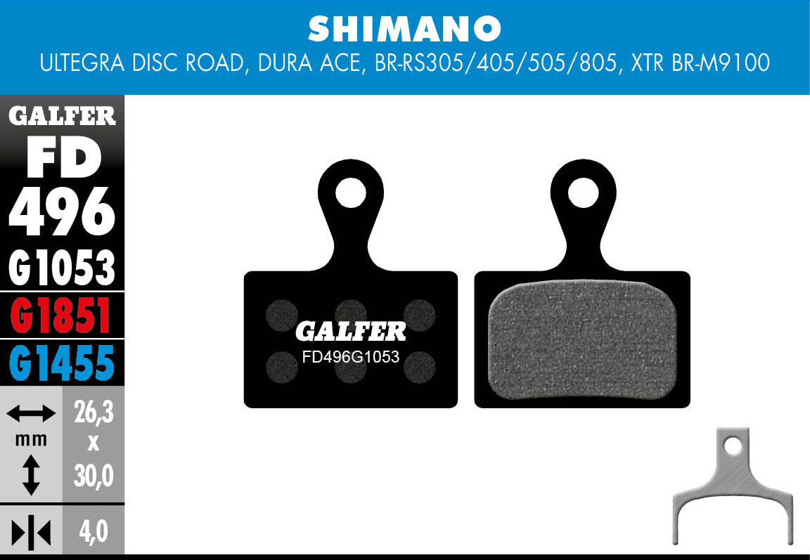 FEsportsNZ | FD496 BRAKE PADS SHIM ROAD, SHIM MTB 12sp